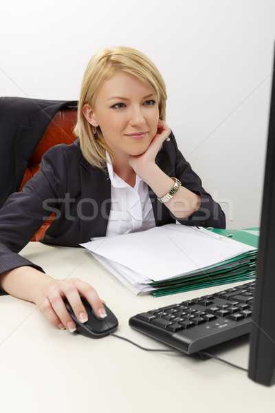 Successful business woman at work Stock photo © photosebia