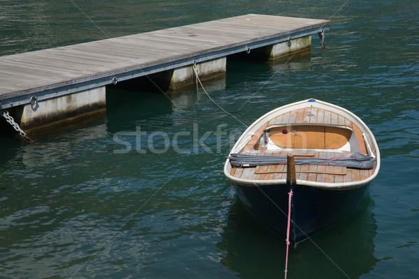 Holz Boot See Italien Holz Sommer Stock foto © photosil