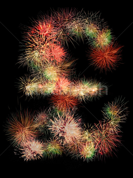 Pond vuurwerk symbool zwarte business ontwerp Stockfoto © photosil