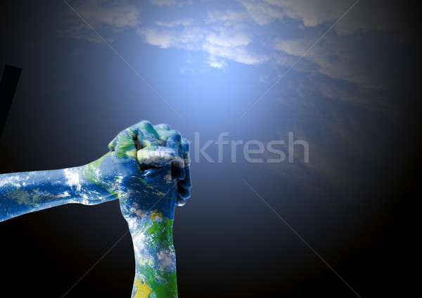 сопереживание земле рук молиться положение изображение Сток-фото © photosil