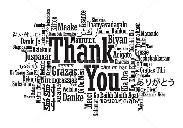 Thank You Word Cloud illustration Stock photo © photosoup