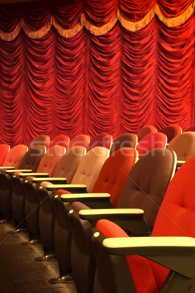 Stockfoto: Theater · rij · lege · licht · home · achtergrond