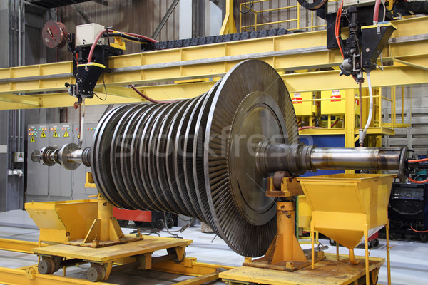 Industrial turbine at the workshop Stock photo © photosoup