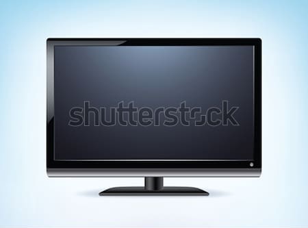 Hdtv pantalla amplio Screen LCD Foto stock © photosoup