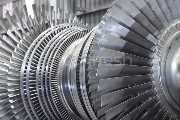 Dampf Turbine internen Workshop Bau abstrakten Stock foto © photosoup