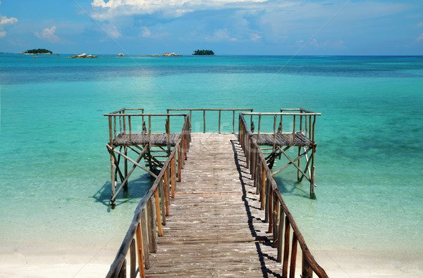 Foto stock: Escénico · paraíso · isla · muelle · playa · tropical · playa