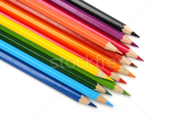 Colore matite isolato ufficio design arte Foto d'archivio © photosoup