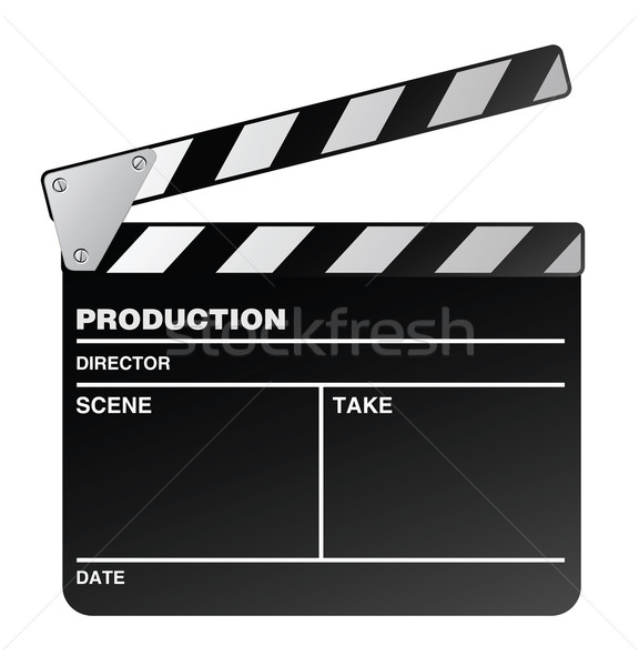 Movie maker clapperboard Stock photo © photosoup