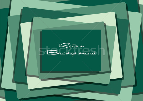 Stock photo: Rectangular inspired retro abstract background in vector format.