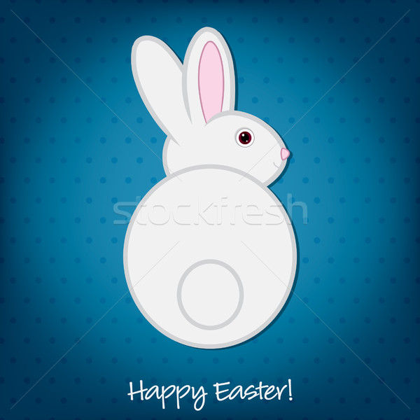 Easter bunny card in vector format. Stock photo © piccola