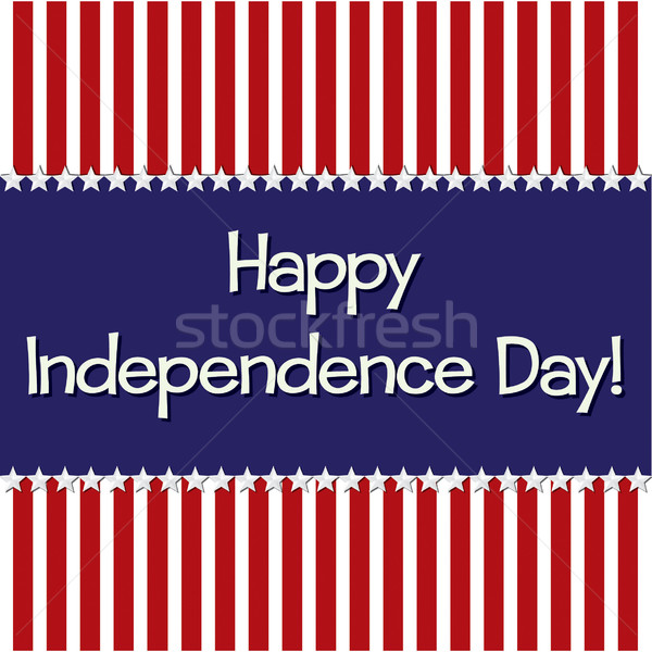 Happy Independence Day card in vector format. Stock photo © piccola