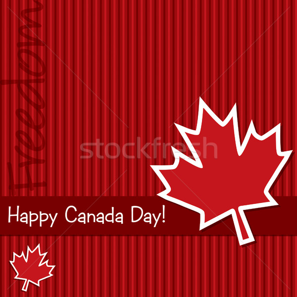 'Happy Canada Day' sticker card in vector format. Stock photo © piccola