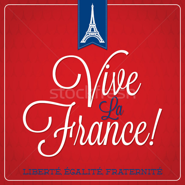 La Franta bastille zi card vector Imagine de stoc © piccola