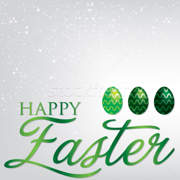 Elegante easter egg carta vettore formato felice Foto d'archivio © piccola