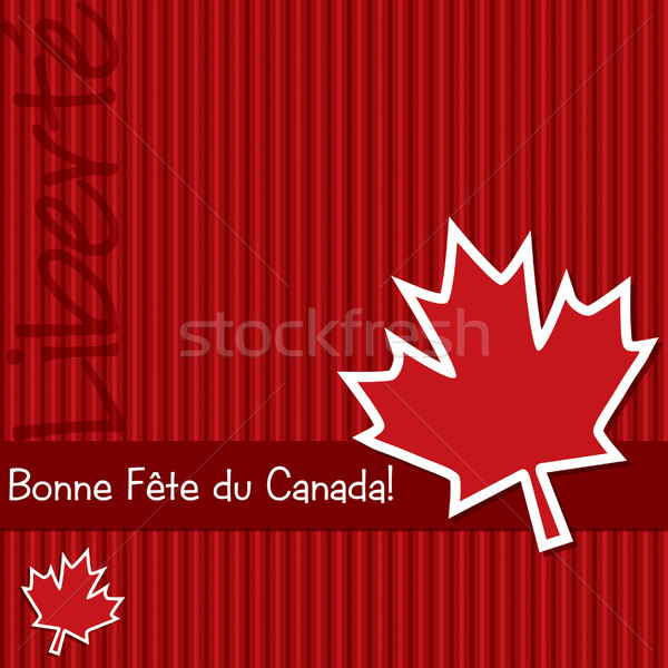 Glücklich Kanada Tag Aufkleber Karte Vektor Stock foto © piccola