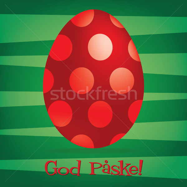 Bright Swedish Happy Easter card in vector format. Stock photo © piccola