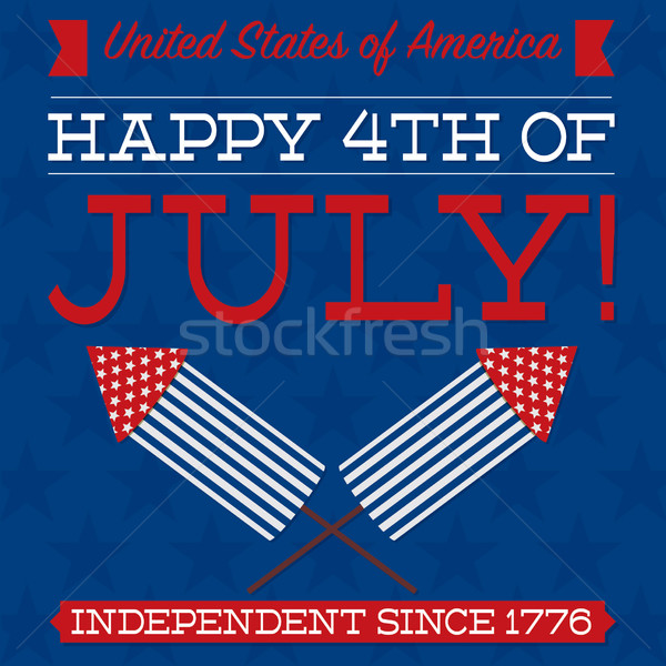 Independence Day card in vector format. Stock photo © piccola