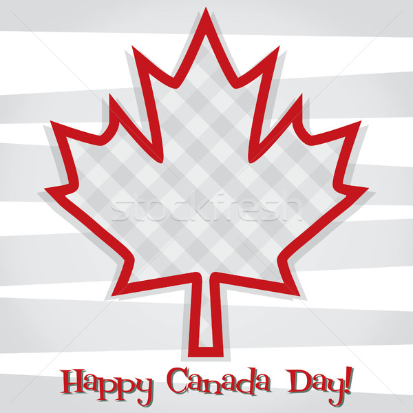 'Happy Canada Day' card in vector format. Stock photo © piccola