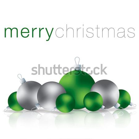 Scatter bauble card in vector format. Stock photo © piccola