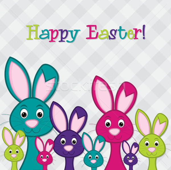 Ocultación Pascua tarjeta vector formato feliz Foto stock © piccola