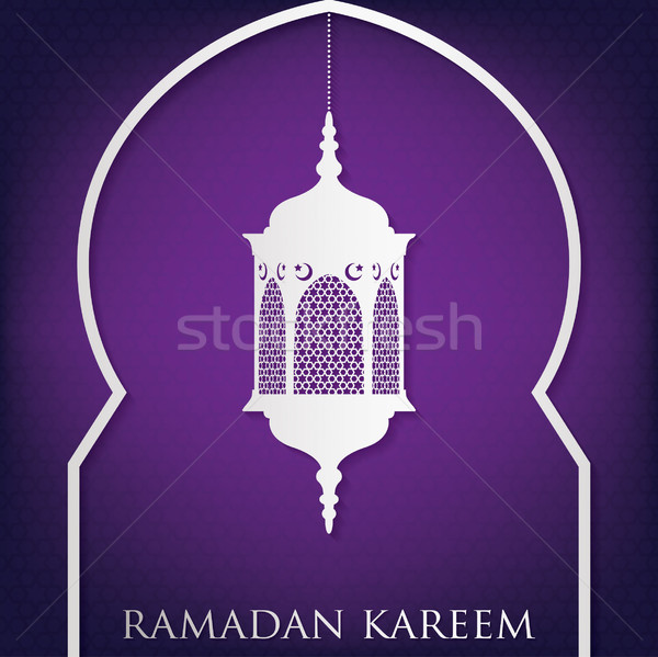 Stok fotoğraf: Pencere · ramazan · cömert · kart · vektör · format