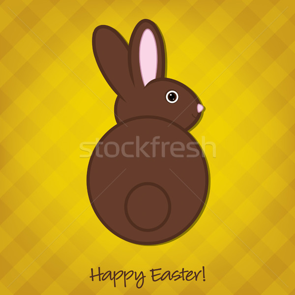 Easter bunny card in vector format. Stock photo © piccola