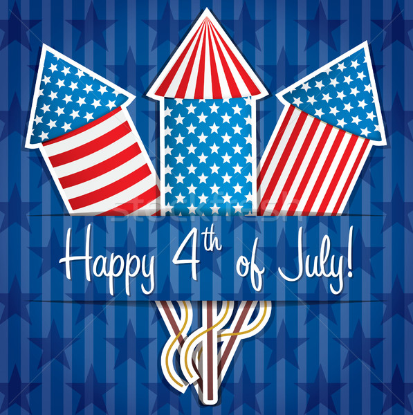 Happy Independence Day card in vector format. Stock photo © piccola