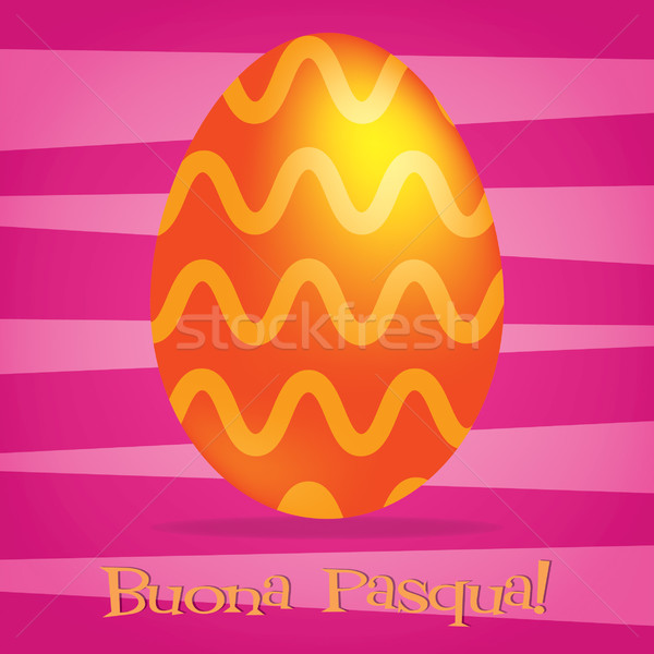 Bright Italian Happy Easter card in vector format. Stock photo © piccola