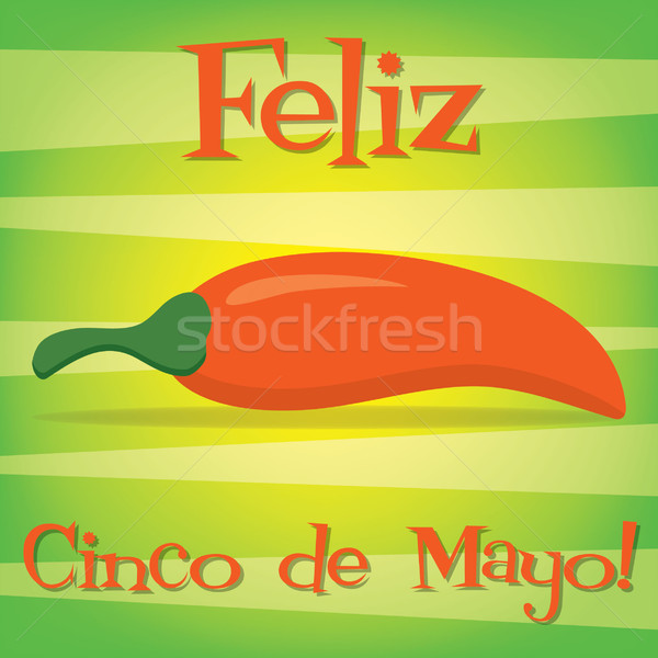 'Feliz Cinco de Mayo' (Happy 5th of May) card in vector format. Stock photo © piccola