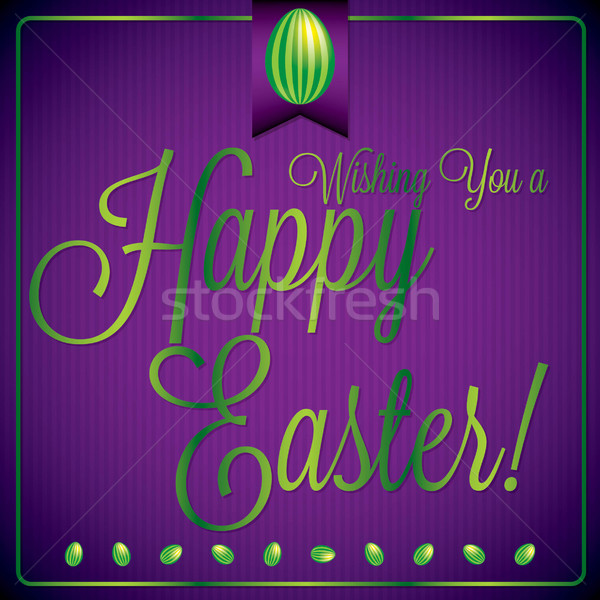 Retro vintage style Easter card in vector format. Stock photo © piccola