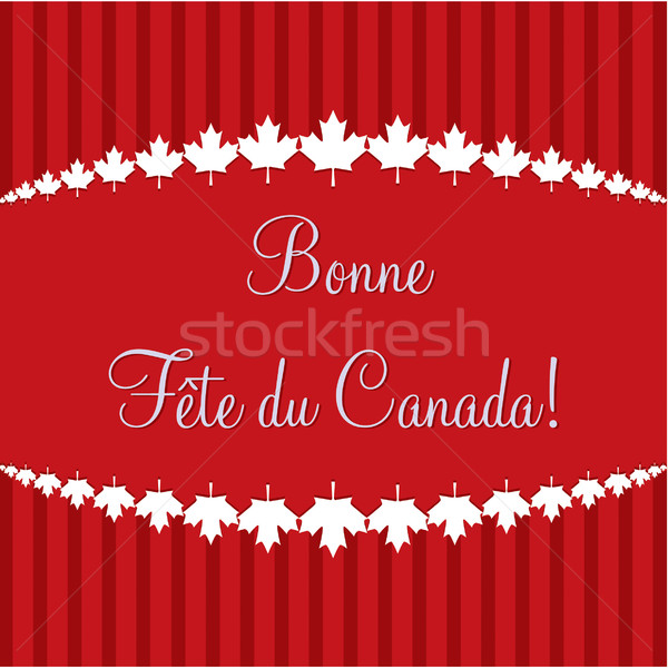 Happy Canada Day card in vector format. Stock photo © piccola