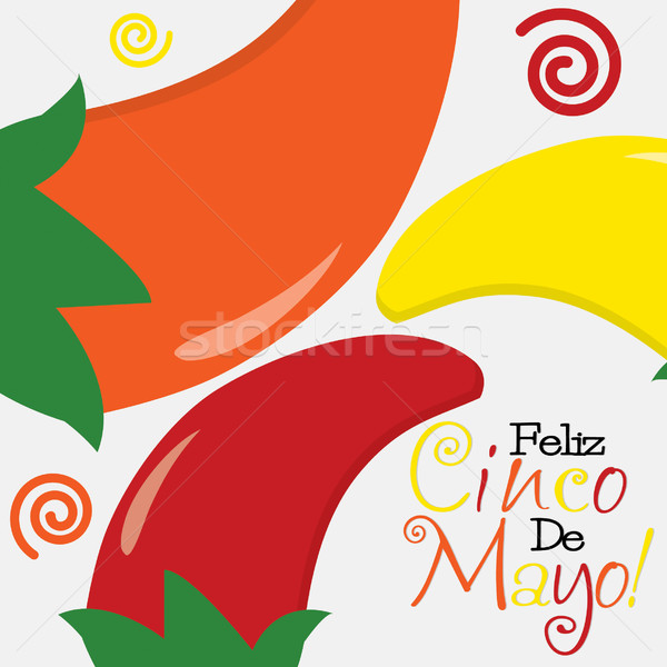 Cinco de Mayo (Happy 5th of May) card in vector format. Stock photo © piccola