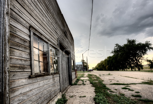 Foto stock: Edad · abandonado · edificio · saskatchewan · Canadá · rural