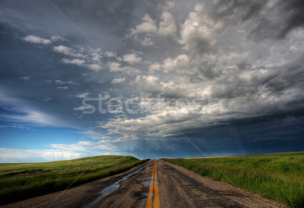 Storm Clouds Prairie Sky Saskatchewan Stock photo © pictureguy