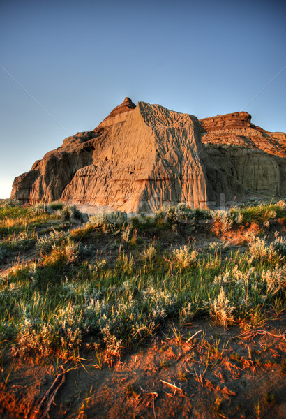 Castle Butte in Big Muddy Valley in Southern Saskatchewan Stock photo © pictureguy