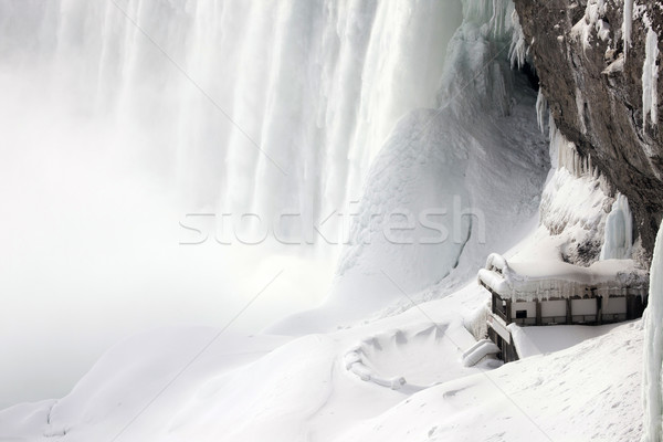 Iarnă Cascada Niagara congelate zăpadă gheaţă apă Imagine de stoc © pictureguy