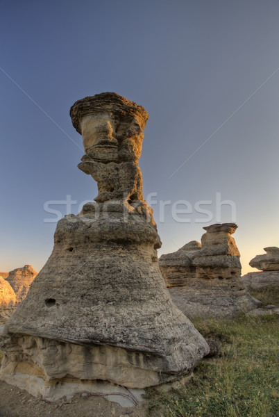 Stock photo: Hoodoo Badlands Alberta Canada