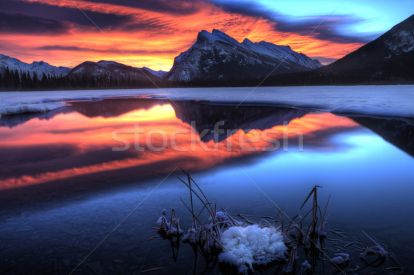 Sunset Mount Rundle Stock photo © pictureguy