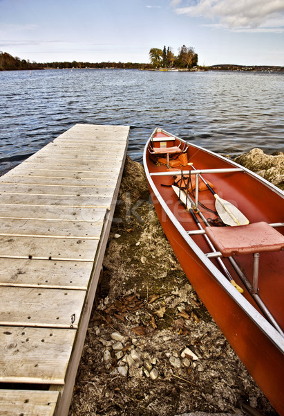 Park Boot Mietbetrag Kanu Dock Wisconsin Stock foto © pictureguy