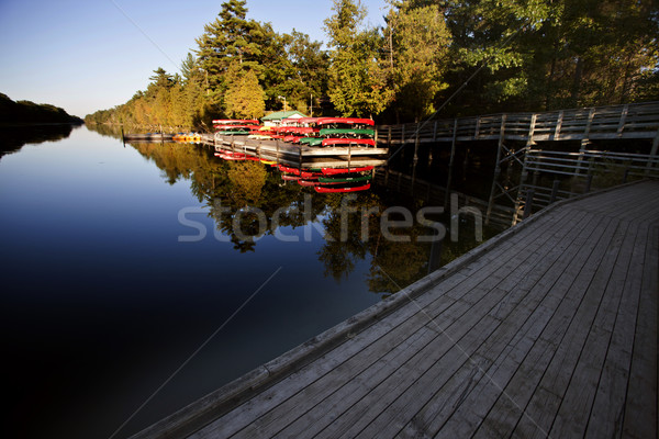 Kanu Mietbetrag See Park Kanada Natur Stock foto © pictureguy