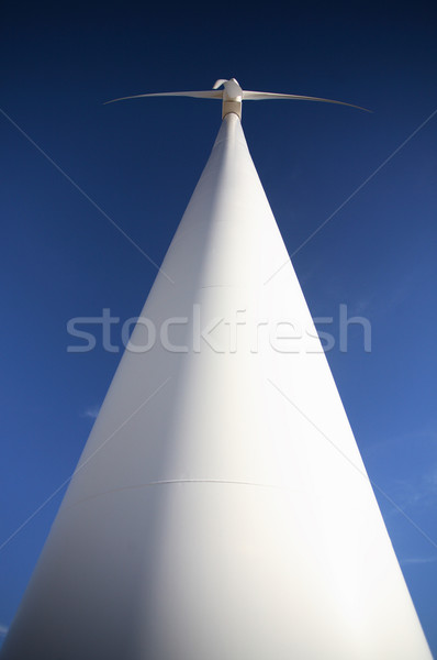 Closeup of windmill on an Saskatchewan wind farm Stock photo © pictureguy