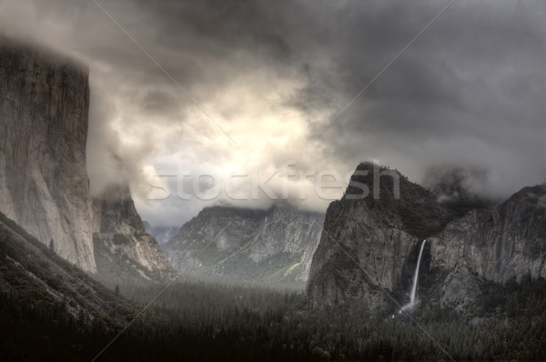 Wodospad scena górskich parku Zdjęcia stock © pictureguy
