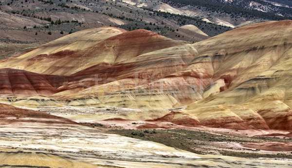描いた 丘 オレゴン州 カラフル 表示 赤 ストックフォト © pictureguy