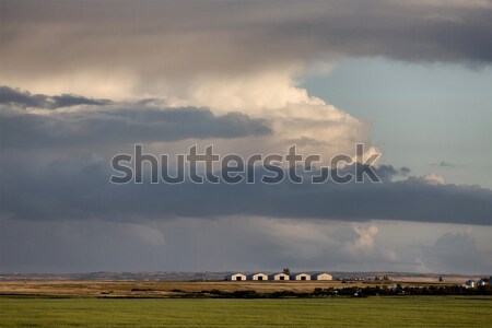 Viharfelhők Saskatchewan polc felhő baljós figyelmeztetés Stock fotó © pictureguy