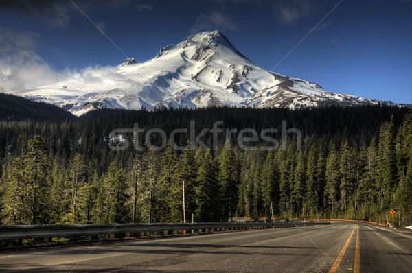 オレゴン州 雪 キャップ 風光明媚な 山 自然 ストックフォト © pictureguy