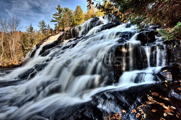 Norte Michigan para cima cachoeiras península outono Foto stock © pictureguy