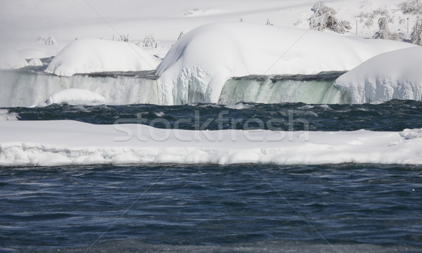 Iarnă Cascada Niagara congelate zăpadă gheaţă apă Imagine de stoc © pictureguy