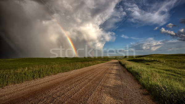 Prateria cielo saskatchewan Canada panorama Foto d'archivio © pictureguy