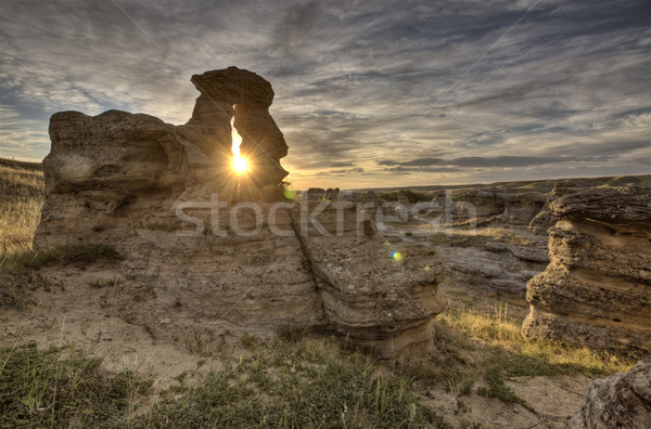 Kanada piśmie kamień parku charakter rock Zdjęcia stock © pictureguy