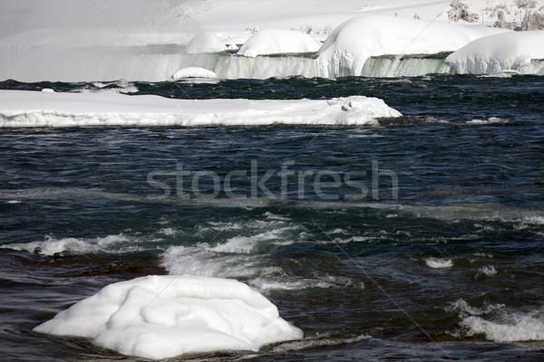 Zimą Niagara Falls zamrożone śniegu lodu wody Zdjęcia stock © pictureguy